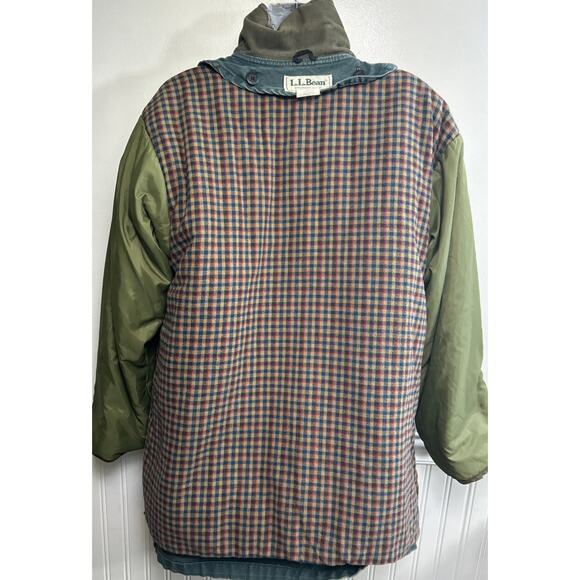 Vintage LL Bean Barn/Chore Coat - Primaloft Liner - Made In USA - Women L Green - Picture 7 of 16